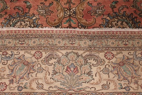 Tabriz Purple Hand Knotted 98 X 130 Area Rug 400-16798 Image 25