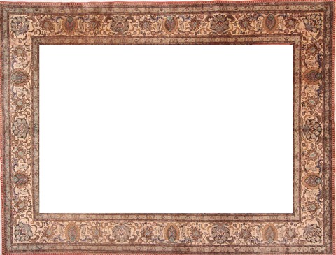 Tabriz Purple Hand Knotted 98 X 130 Area Rug 400-16798 Image 6