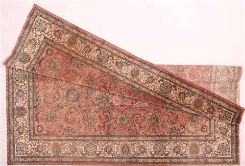 Tabriz Purple Hand Knotted 98 X 130 Area Rug 400-16798 Image 8
