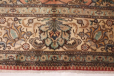 Tabriz Purple Hand Knotted 98 X 130 Area Rug 400-16798 Image 12