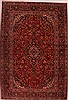 Kashan Red Hand Knotted 810 X 131  Area Rug 400-16800 Thumb 0
