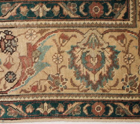 Tabriz White Hand Knotted 96 X 131 Area Rug 400-16804 Image 25