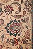 Tabriz White Hand Knotted 96 X 131  Area Rug 400-16804 Thumb 13