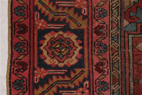 Heriz Red Hand Knotted 96 X 126 Area Rug 400-16808 Image 13