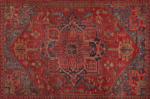 Heriz Red Hand Knotted 96 X 126 Area Rug 400-16808 Image 20