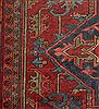 Heriz Red Hand Knotted 96 X 126  Area Rug 400-16808 Thumb 11