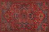 Heriz Red Hand Knotted 96 X 126  Area Rug 400-16808 Thumb 20