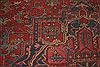 Heriz Red Hand Knotted 96 X 126 Area Rug 400-16808 Thumb 9