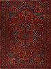 Heriz Red Hand Knotted 96 X 126 Area Rug 400-16808 Thumb 0