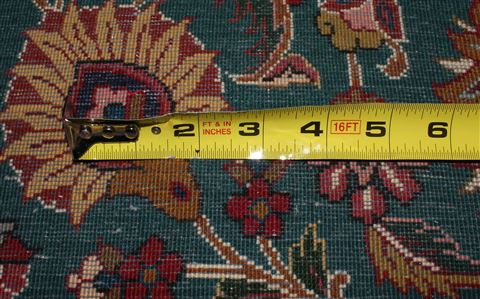Tabriz Yellow Hand Knotted 98 X 132 Area Rug 400-16809 Image 6