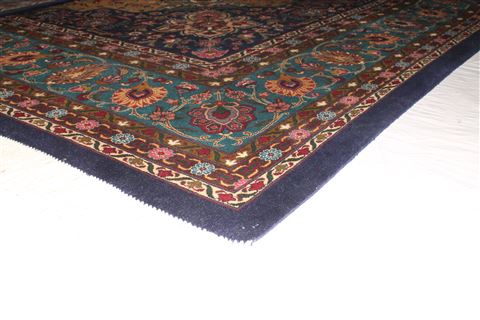 Tabriz Yellow Hand Knotted 98 X 132 Area Rug 400-16809 Image 9