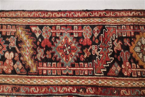 Heriz Red Hand Knotted 99 X 127 Area Rug 400-16811 Image 17