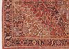 Heriz Red Hand Knotted 99 X 127  Area Rug 400-16811 Thumb 5