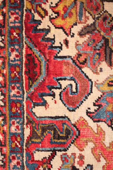 Heriz Red Hand Knotted 99 X 134 Area Rug 400-16812 Image 23