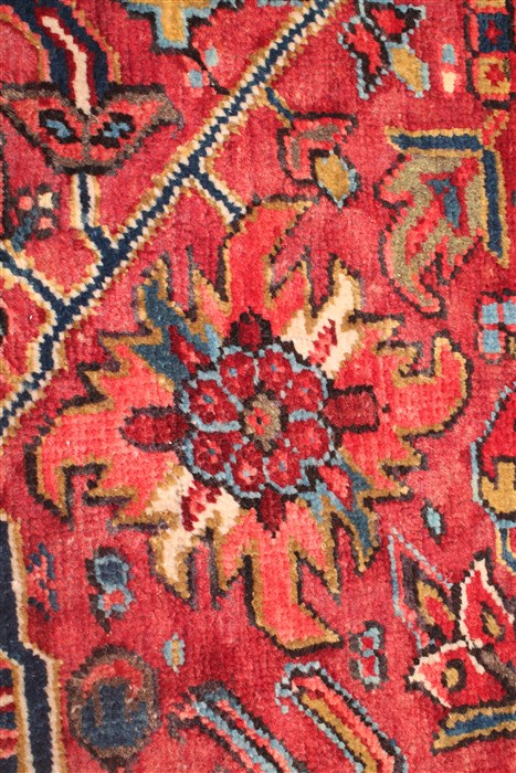 Heriz Red Hand Knotted 99 X 134 Area Rug 400-16812 Image 26