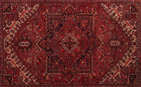 Heriz Red Hand Knotted 99 X 134 Area Rug 400-16812 Image 5
