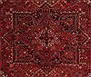 Heriz Red Hand Knotted 99 X 134  Area Rug 400-16812 Thumb 6
