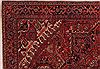 Heriz Red Hand Knotted 99 X 134  Area Rug 400-16812 Thumb 7