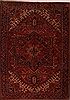 Heriz Red Hand Knotted 99 X 134  Area Rug 400-16812 Thumb 0