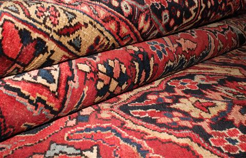 Ardebil Red Hand Knotted 98 X 133 Area Rug 400-16813 Image 13