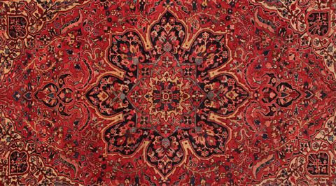 Ardebil Red Hand Knotted 98 X 133 Area Rug 400-16813 Image 14
