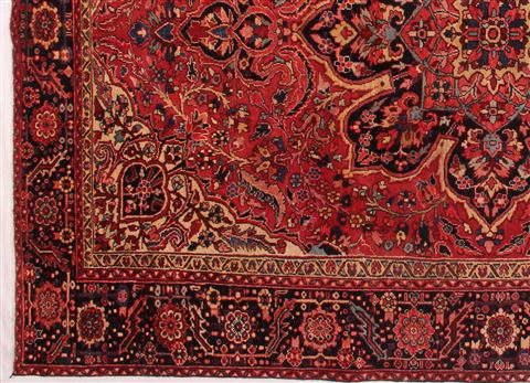 Ardebil Red Hand Knotted 98 X 133 Area Rug 400-16813 Image 1