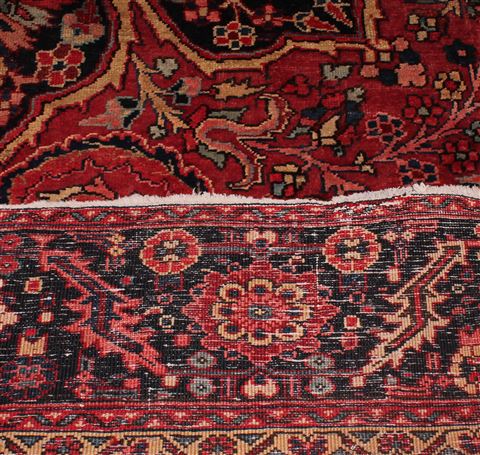 Ardebil Red Hand Knotted 98 X 133 Area Rug 400-16813 Image 10