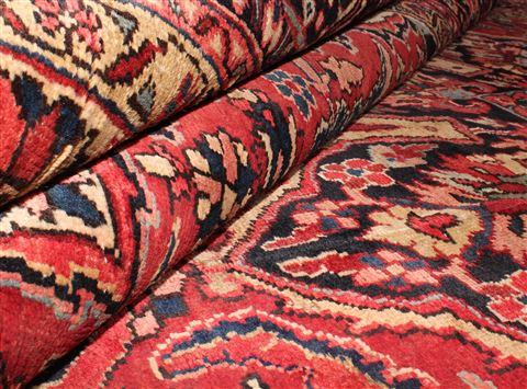 Ardebil Red Hand Knotted 98 X 133 Area Rug 400-16813 Image 12
