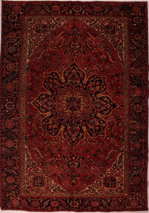 Ardebil Red Hand Knotted 98 X 133 Area Rug 400-16813 Image 0
