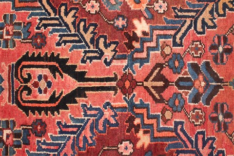 Bakhtiar Red Hand Knotted 98 X 124 Area Rug 400-16814 Image 8