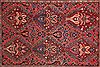 Bakhtiar Red Hand Knotted 98 X 124  Area Rug 400-16814 Thumb 1