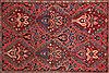 Bakhtiar Red Hand Knotted 98 X 124 Area Rug 400-16814 Thumb 1