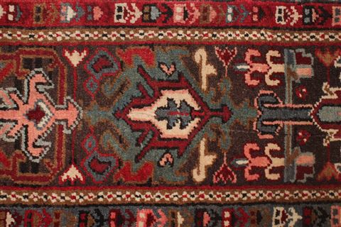 Heriz Red Hand Knotted 98 X 134 Area Rug 400-16815 Image 13