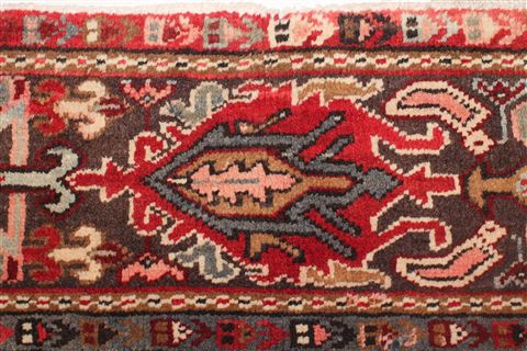 Heriz Red Hand Knotted 98 X 134 Area Rug 400-16815 Image 14