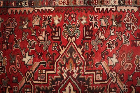 Heriz Red Hand Knotted 98 X 134 Area Rug 400-16815 Image 10