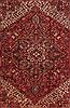Heriz Red Hand Knotted 98 X 134 Area Rug 400-16815 Thumb 4