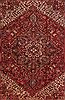 Heriz Red Hand Knotted 98 X 134  Area Rug 400-16815 Thumb 4