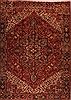 Heriz Red Hand Knotted 98 X 134  Area Rug 400-16815 Thumb 0