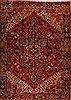 Heriz Red Hand Knotted 98 X 134 Area Rug 400-16815 Thumb 0