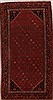 Hamedan Red Hand Knotted 411 X 94  Area Rug 400-16816 Thumb 0