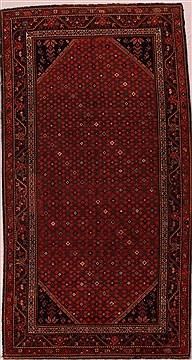 Persian Hamedan Red Rectangle 6x9 ft Wool Carpet 16816