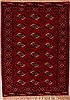 Bokhara Red Hand Knotted 43 X 60  Area Rug 400-16818 Thumb 0