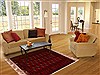 Bokhara Red Hand Knotted 45 X 58 Area Rug 400-16819 Thumb 5