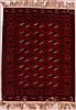 Bokhara Red Hand Knotted 45 X 58 Area Rug 400-16819 Thumb 0