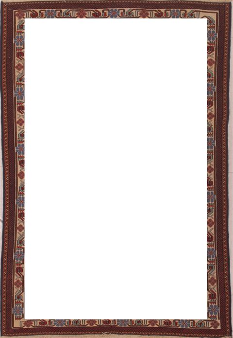 Sumak Blue Hand Knotted 310 X 58 Area Rug 400-16820 Image 8