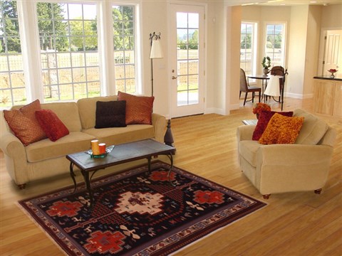 Sumak Blue Hand Knotted 310 X 58 Area Rug 400-16820 Image 2