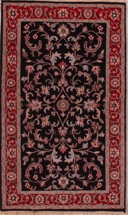 Arak Blue Hand Knotted 30 X 511  Area Rug 400-16823 Image 0