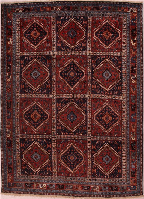 Yalameh Brown Hand Knotted 67 X 92  Area Rug 400-16824 Image 0