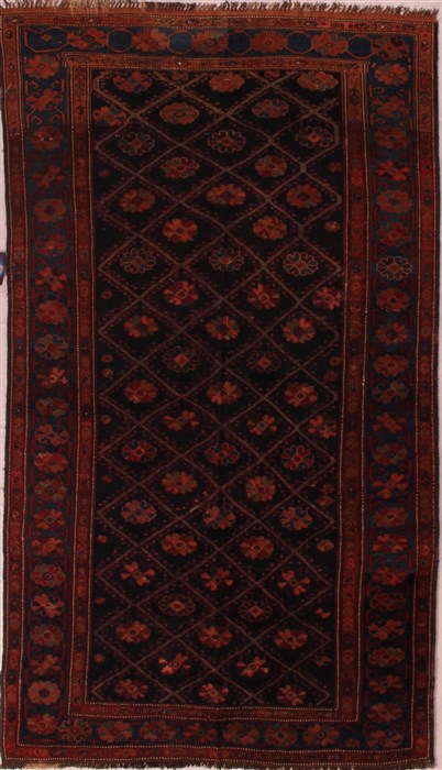 Varamin Blue Hand Knotted 47 X 81 Area Rug 400-16827 Image 0