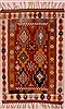 Kilim Red Hand Knotted 30 X 48  Area Rug 400-16828 Thumb 0